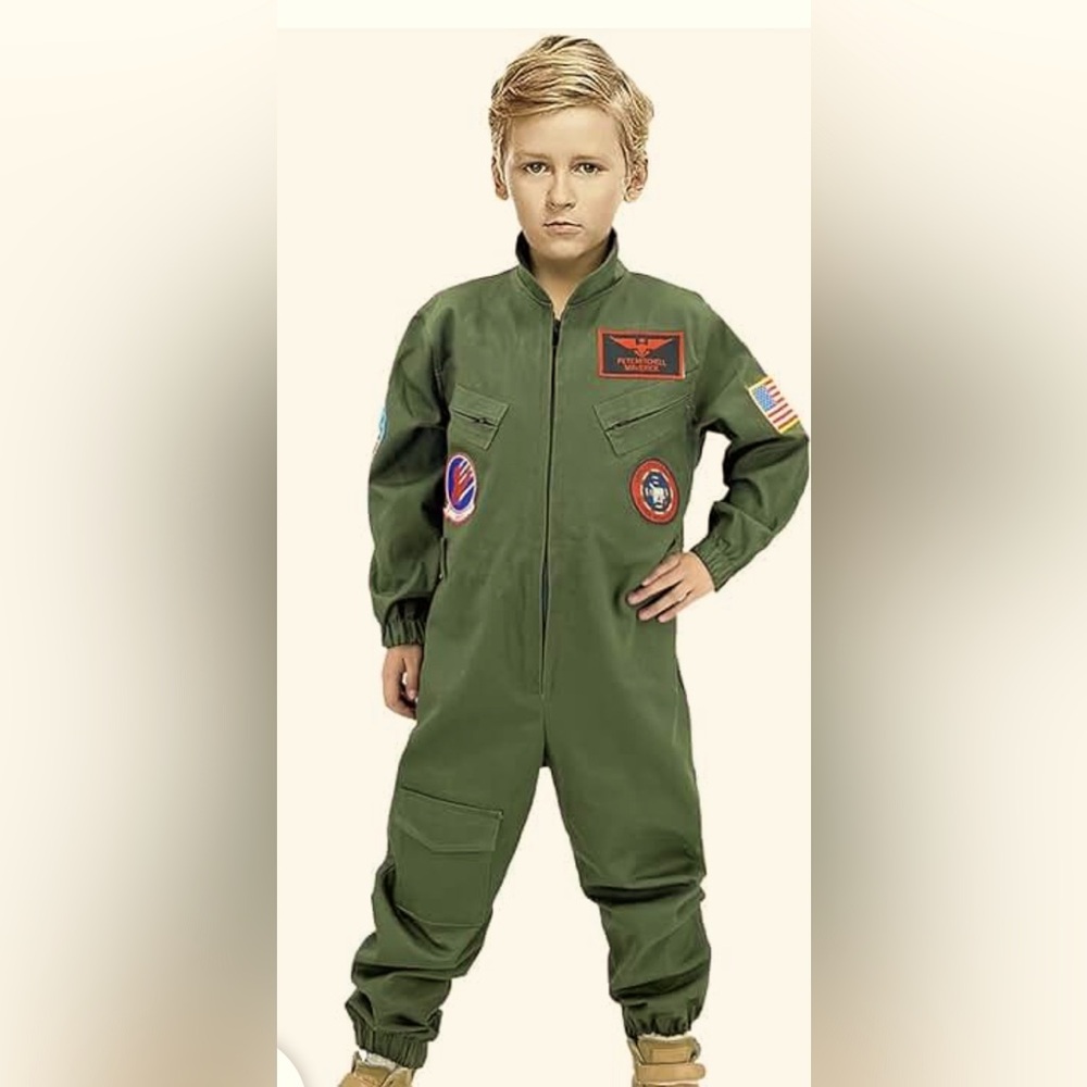 Top Gun Fighter Pilot Maverick Costume - Kids